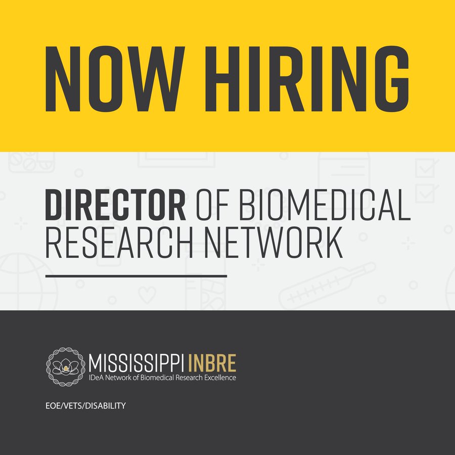 The University of Southern Mississippi is currently accepting applications for the position of Director of Biomedical Research Network.

Apply Now: usm.csod.com/ux/ats/careers…