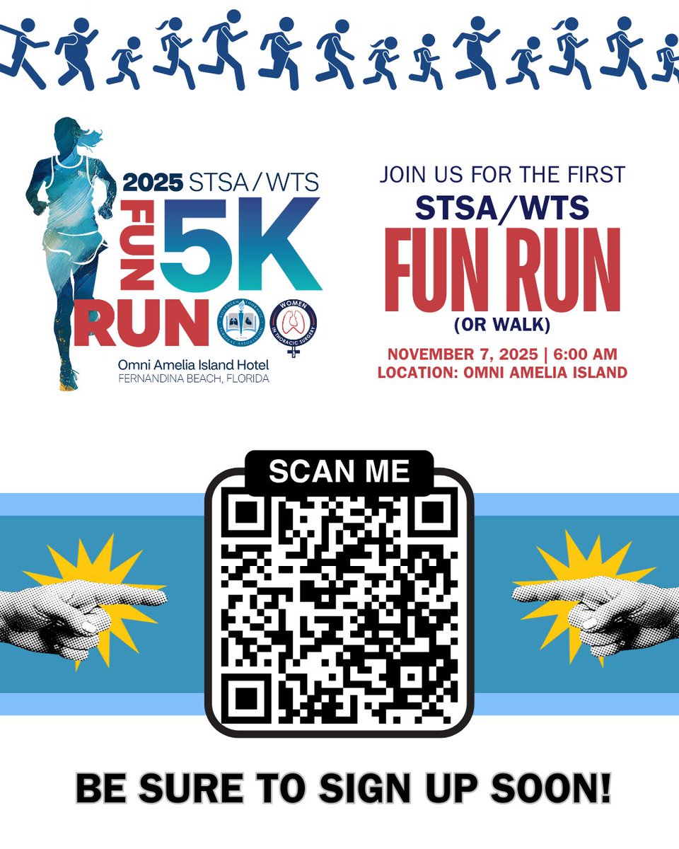 Social events will abound! In-between sessions, be on the lookout at the upcoming annual meeting for activities such as the STSA Fun Run (Or Walk)! A morning outing where you can run, jog or walk at your leisure :)