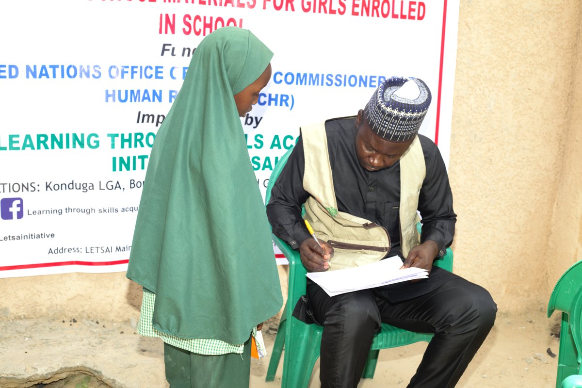LetsaiNgo's tweet image. School materials were distributed to students under HER LIFE: A Campaign to End Child Marriage in Nigeria, promoting girls’ education, empowerment, and a future where every girl learns, grows, and thrives.

#EndChildMarriage 
#GirlsEducation 
#EmpowerHer 

@UNICEF_Nigeria 
@UN