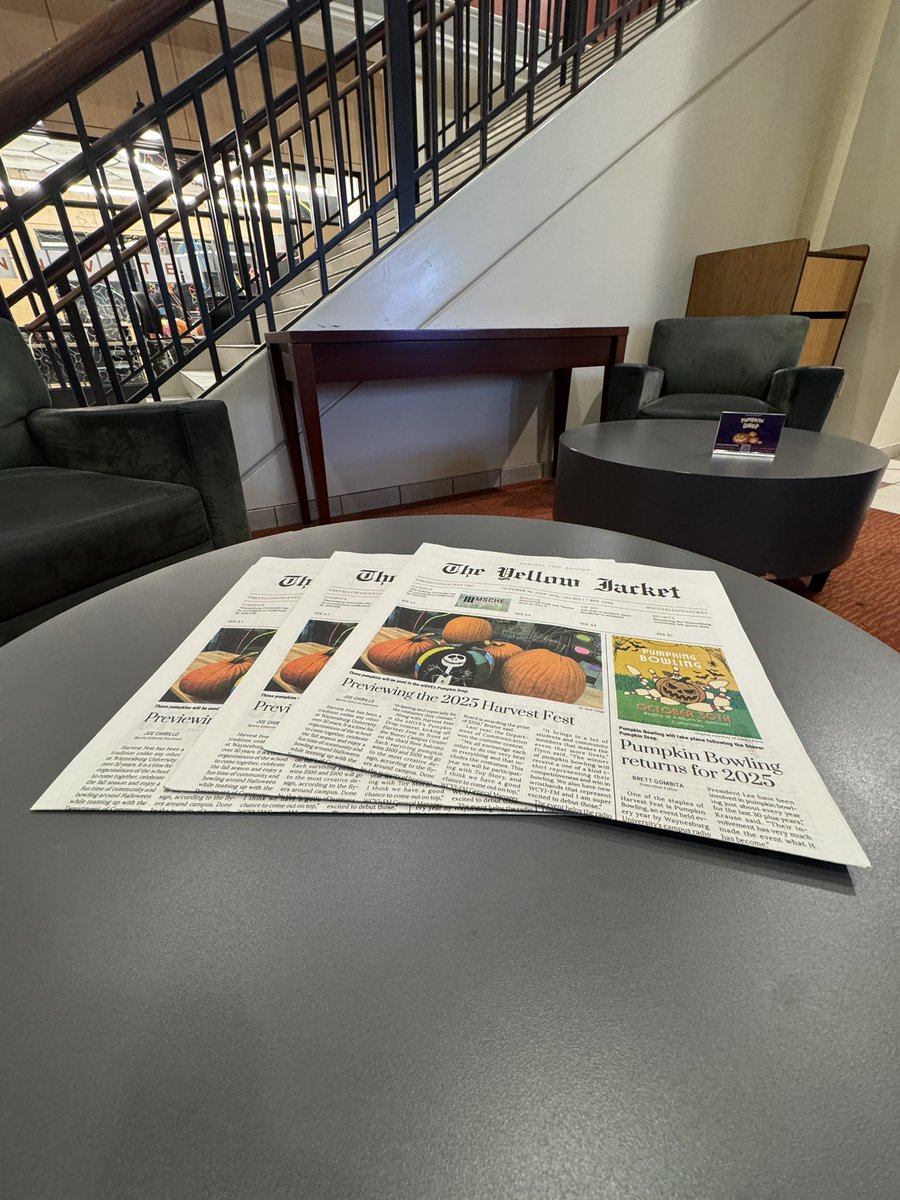 Be sure to pick up a copy of today’s edition of The Yellow Jacket! They can be found across Waynesburg University’s campus.