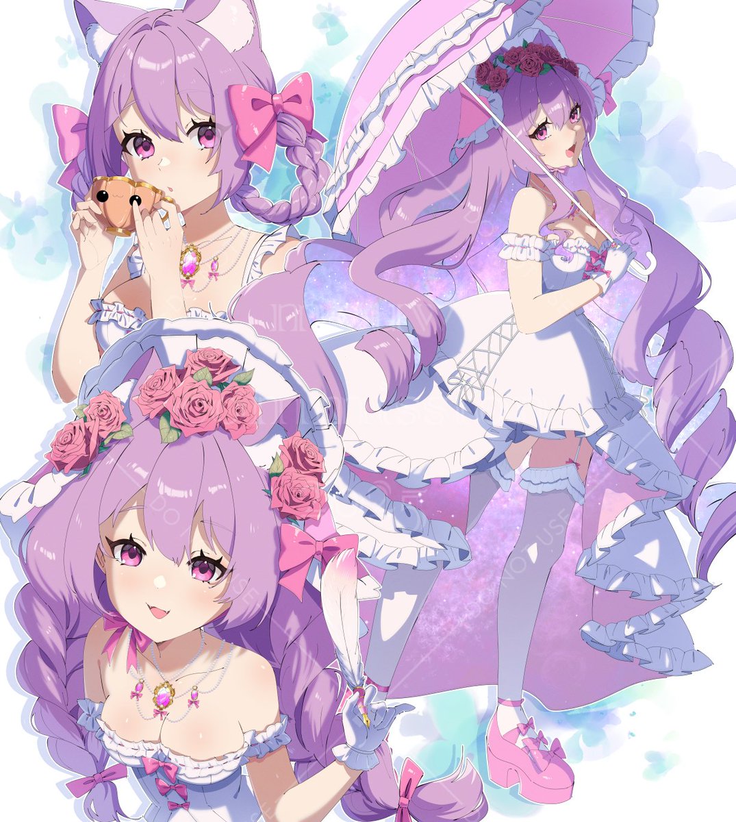 Commission for <a href="/MiaowLea/">Miaow🌱 Vtuber & Artist</a> 🌹🎀💜
#meuw_commission #VGenComm 

vgen.co/Meuwzza/portfo…