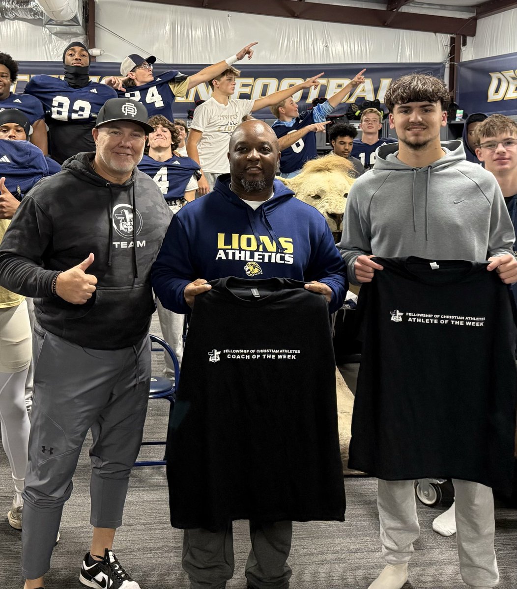 Congratulations to Ben Watkins. He is our FCA Athlete of the Week for <a href="/LCALionsSports/">LCA Athletics</a> .  Ben is a Junior on the football team.