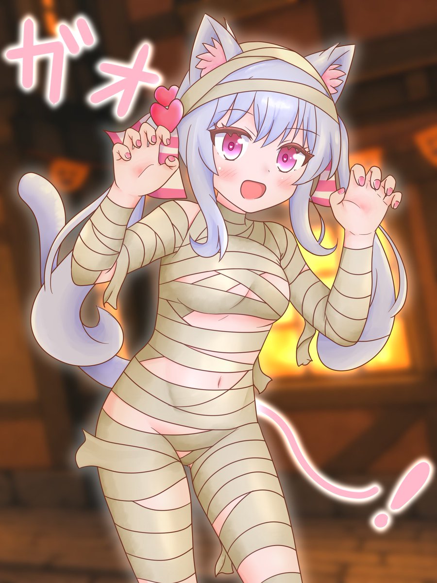 akamu3_vr's tweet image. ハロウィンです
というわけでへなちこです
#Henachiko3D