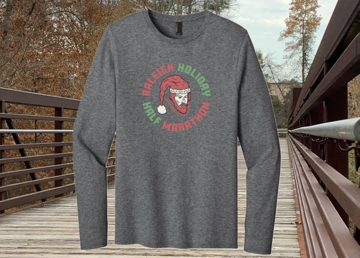 Raleigh Holiday Halfers - We’re going Long Sleeve this year! Sign up by 11/24 by ensure you get the right size!

Potential Sponsors - Want your name on the back? And/or on Mile Markers? Message us!

raleighhalfmarathon.com/register/

#RaleighHalf