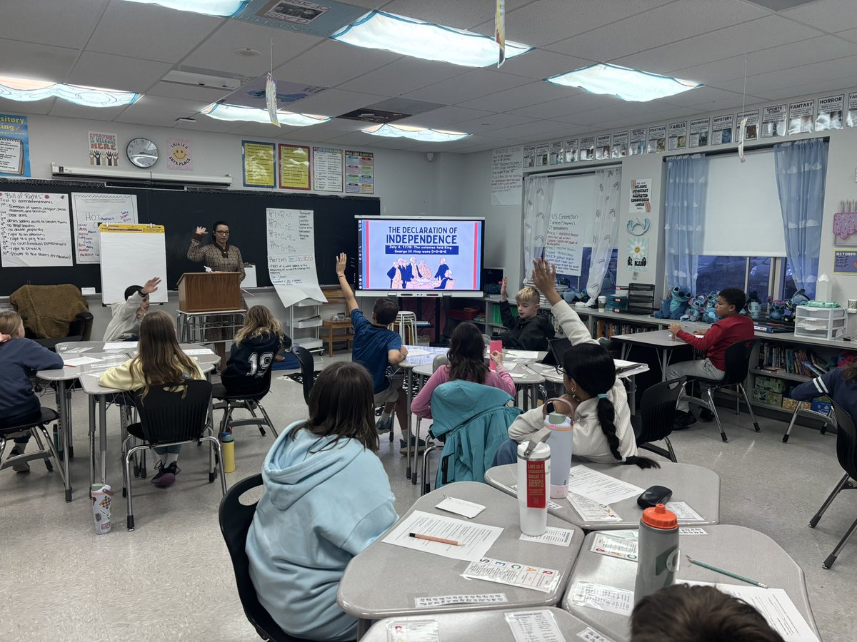 These explorers had a visitor today! Ms. Shae, Ms. Randolph’s sister, came in to give a lesson on US government. In our Electoral College simulation DOGS beat CATS by a vote of 387-148!
#vikingpride