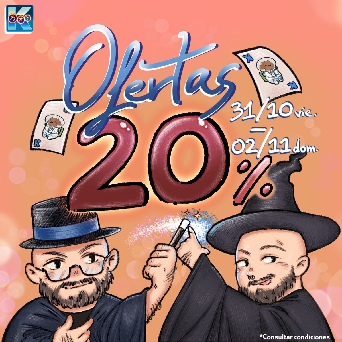 🎃 ¡OFERTAS HALLOWEEN EN KAOTO STORE! 🎃
Del 31 de octubre al 2 de noviembre de 2025, disfruta de un 20% de descuento en la mayoría de artículos 👾
📍 Calle del Barco 18 (Madrid)

Usa el código HALLOWEENKAOTO en nuestra web
👉 Válido hasta las 23:59h del 2/11/2025