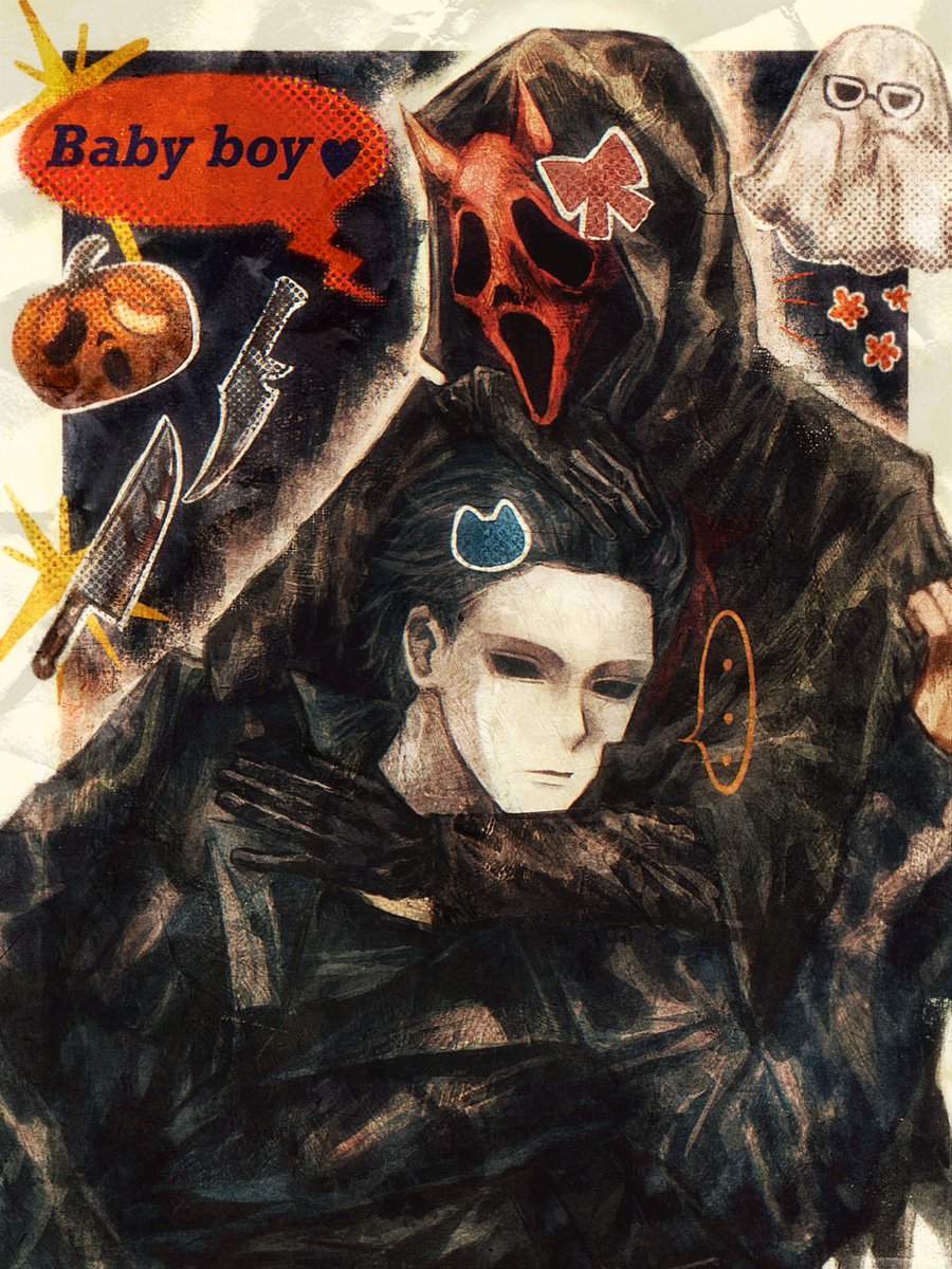 👻Happy Halloween～🎃
#dbdfanart #Ghostface #michaelmyers #GhostMyers