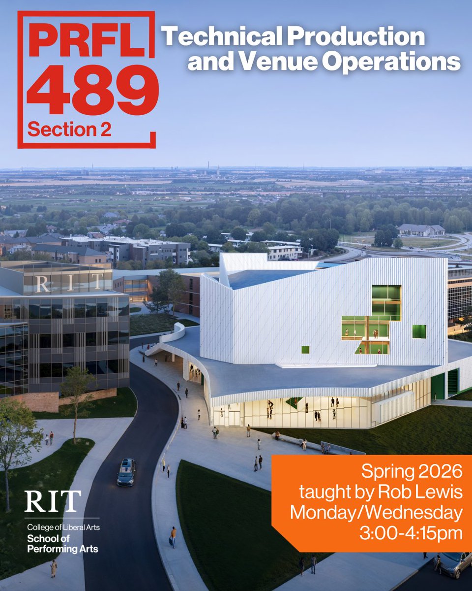 As you plan your schedules for next semester, consider taking our new course in Technical Production and Venue Operations.
