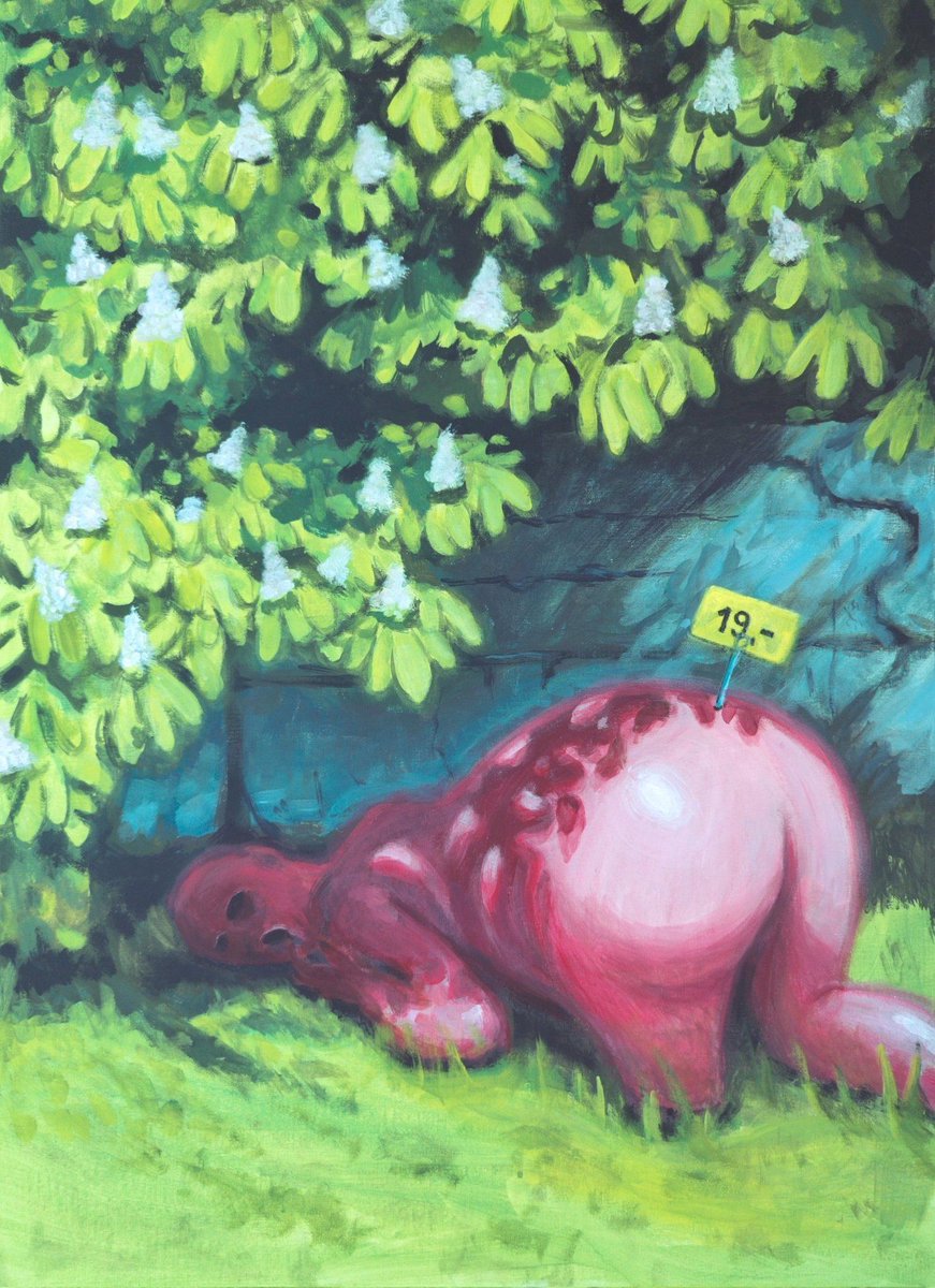 Wiktor Stribog - Dupa wołowa (akryl na panelu, 70 x 50 cm), 2025. #PolishMastersofArt <a href="/WiktorStribog/">Wiktor Stribog</a>