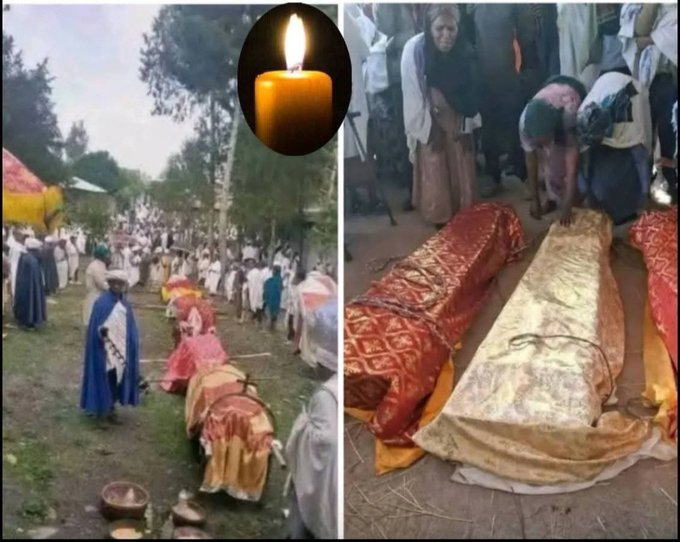 amorawwub's tweet photo. 💔 Heartbreaking: The killing of about 25 Amhara Orthodox Christians in Arsi, Nono Jawi (Oromia), lays bare the ongoing ethnic and religious cleansing taking place in Ethiopia.  Innocent lives slaughtered for their faith and identity. Silence is complicity. #AmharaGenocide #Ethiopia @UN_HRC @amnesty @hrw @LemkinInstitute #AmharaGenocide @ocaorg @OrthodoxUnion