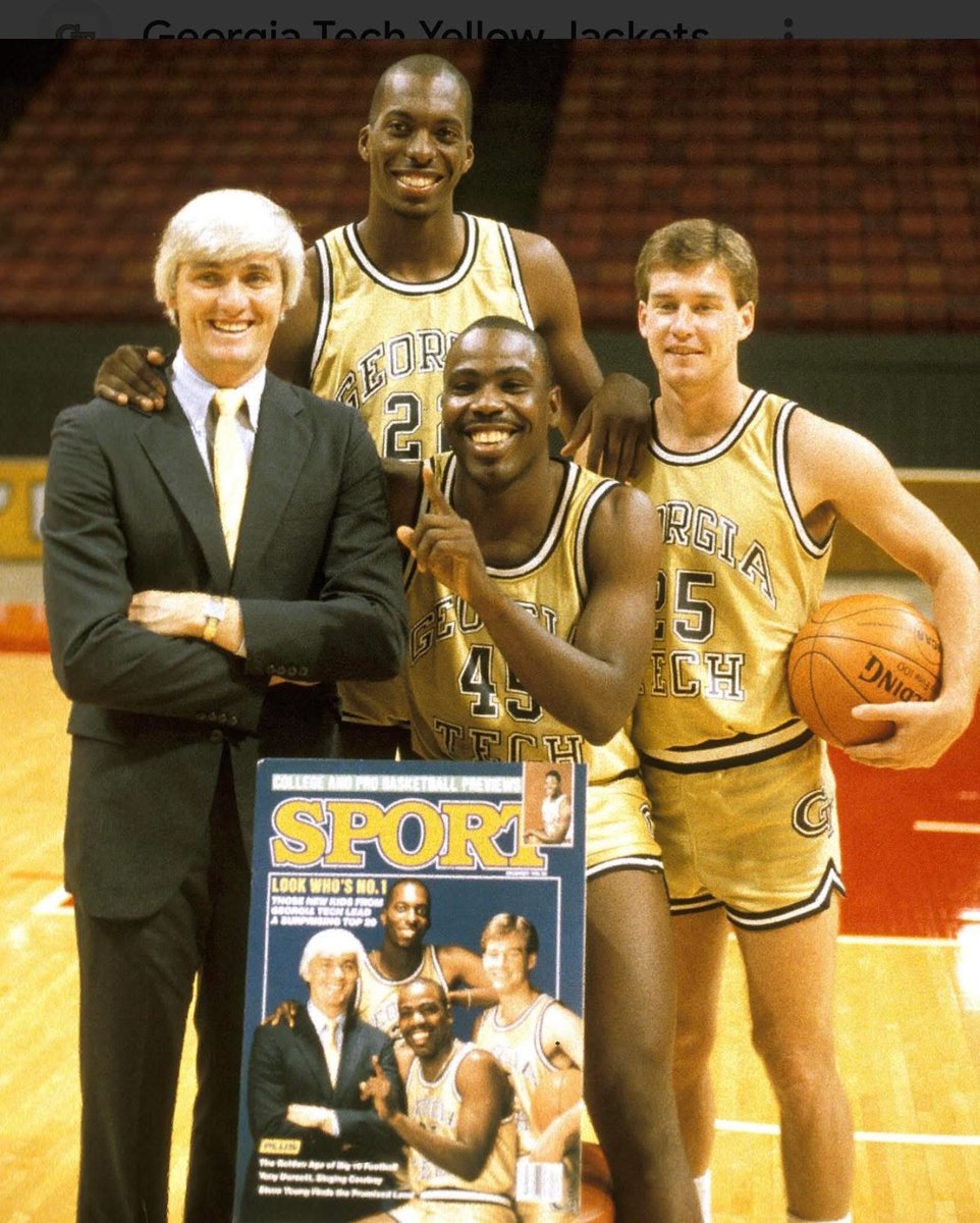 paulieknep's tweet image. Bobby Cremins, John Salley, Bruce Dalyrimple, and Mark Price.