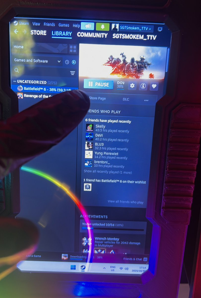 70°C difference.

Waiting for Battlefield to download so that I am able to test the game and confirm my suspicions of a faulty radiator pump.