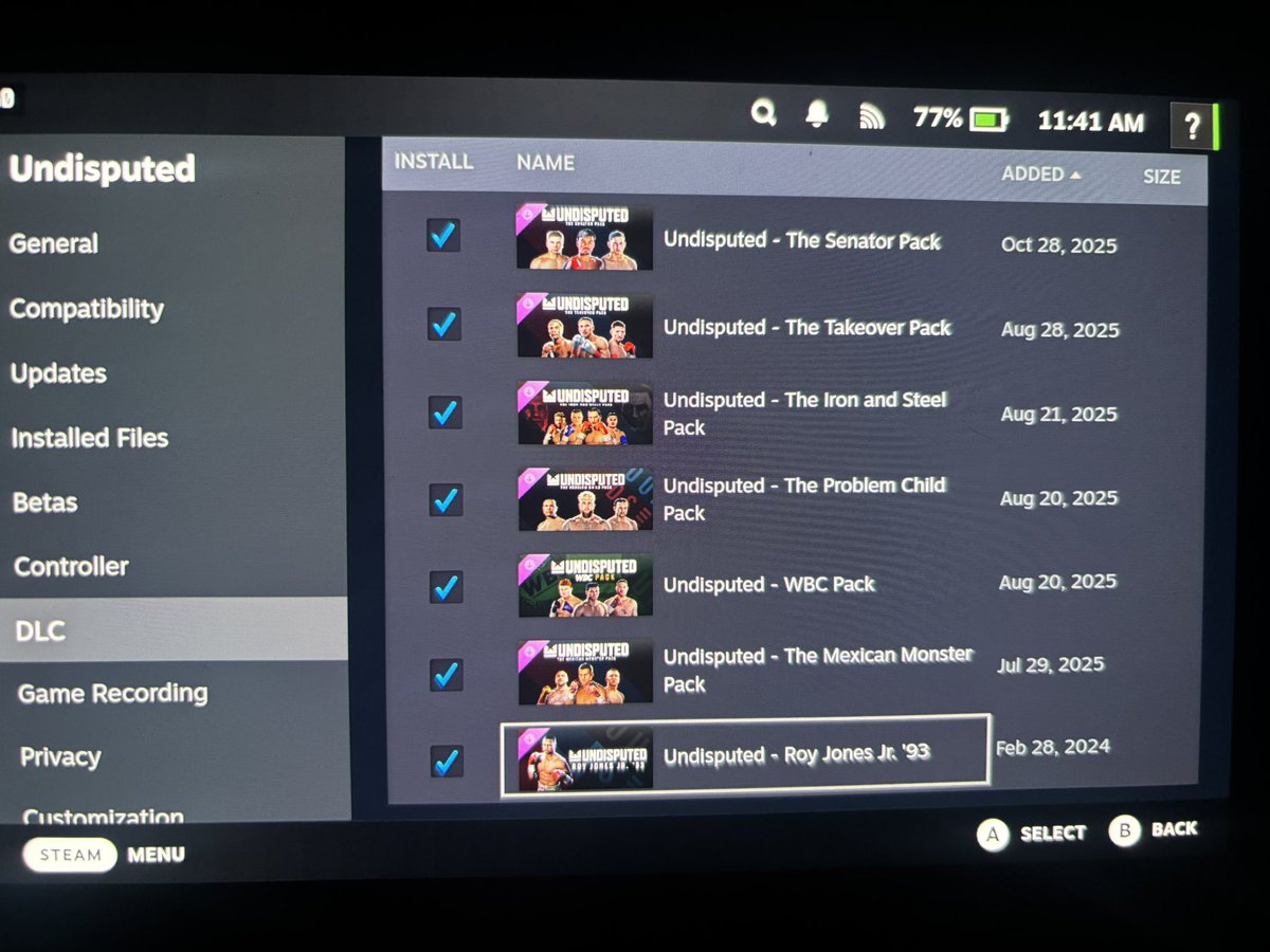 <a href="/PlayUndisputed/">Undisputed</a> I think I’m pretty qualify to make suggestions , please I begged u guys at steel city please for the love of boxing 
I begged u guys do a PUERTO RICAN DLC Add Trinidad , Benitez , Gomez , Cotto , Calderon , Xander , Amanda Serrano 
🇵🇷🇵🇷🇵🇷🇵🇷🇵🇷🇵🇷🇵🇷