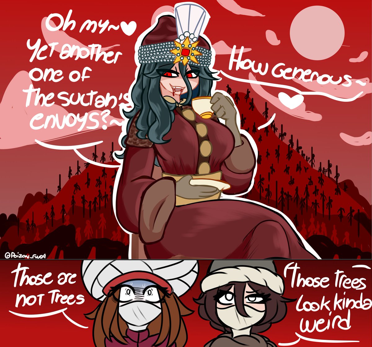 Good fences makes good neighbors 
Bad neighbors makes good fences :))

Spooky month!