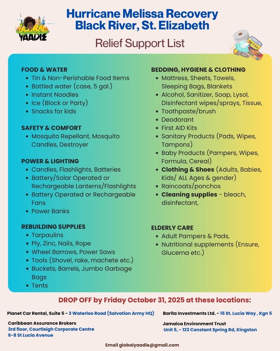 LynnSwaby's tweet image. Hola peeps, appreciate your help in donating or sharing to support my community of Black River 🙏🙏🙏