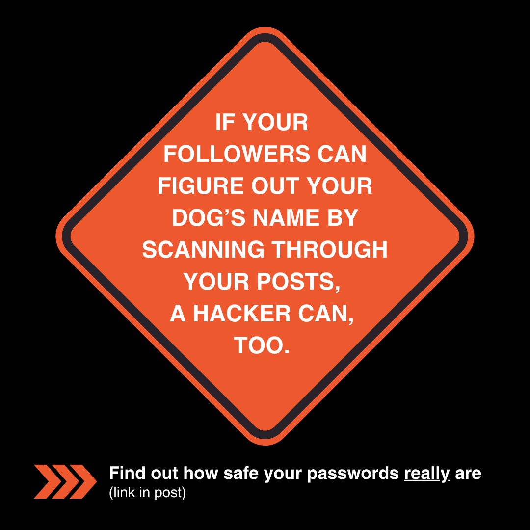 Think your dog’s name is a strong #password? Hackers do too. Your social feed gives away too many clues. Keep your passwords safe by avoiding names and dates, mixing characters, or using a password manager. Get more tips: info.agilityrecovery.com/li-read-the-pa… #CybersecurityAwarenessMonth
