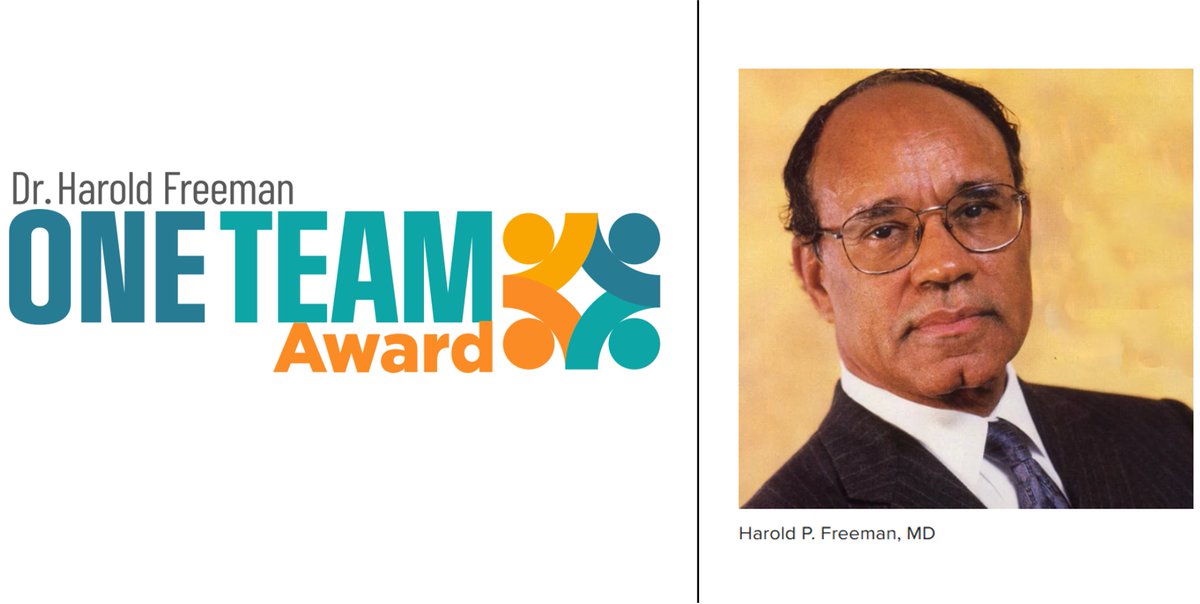 🌟Call for Nominations - DEADLINE TOMORROW🌟 Do you know a navigation team that exemplifies compassionate, innovative, and patient-centered care? Nominate them for the Dr. Harold Freeman One Team Award: bit.ly/4pMRIvB

#PatientNavigation #OncologyNavigation #OneTeamAward