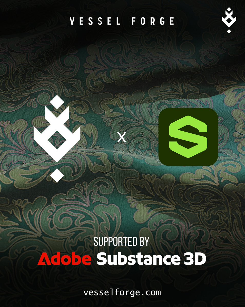 I’ve been working with the <a href="/Substance3D/">Adobe Substance 3D</a> Team and <a href="/Adobe/">Adobe</a> for over a decade now. Over the years, we’ve built a relationship of trust and at every step of my artistic journey, the team has always been there to support me.

Today, I’m thrilled to announce that <a href="/vessel_forge/">Vessel Forge</a> is now