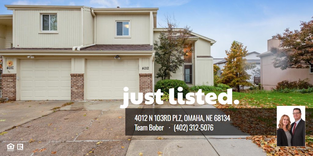🚨 New Listing! Showings start TOMORROW!
2BR/2BA townhome. Incredible value in a quiet cul-de-sac near Maple St &amp; I-680!
🏠 teambober.com/4012-n-103rd-p…
🎥 Virtual Tour: my.matterport.com/show/?m=ka73Ch…
#TeamBober #OmahaRealEstate #NewListing