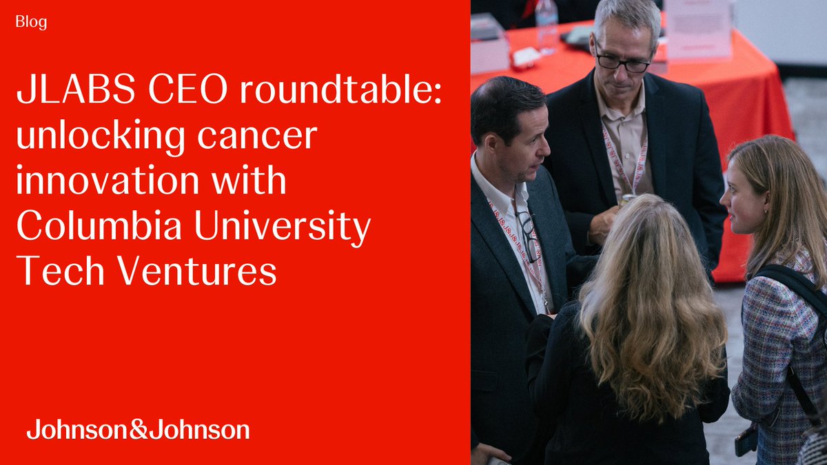 At our recent CEO roundtable, leaders from across the JLABS East North America community gathered with @ColumbiaCancer and <a href="/Columbia_Tech/">Columbia Technology Ventures</a> to build relationships, ask questions, and discuss new paths forward in cancer innovation. Read more here:  jji.jnj/4nk2qao
