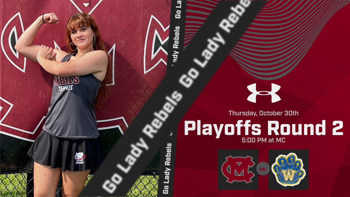 Round 2 starts HERE.
Lady Rebels vs. Whitmire, 5:00 PM—winner moves on. Bring the energy, Rebels Nation! 🎾💪