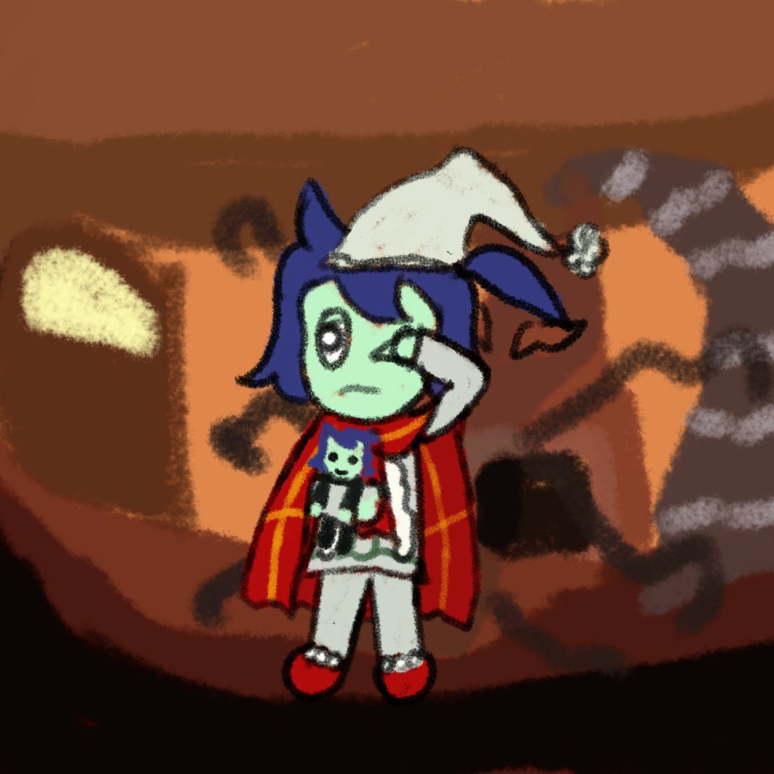 #Egotober Day 30
Sleepy head