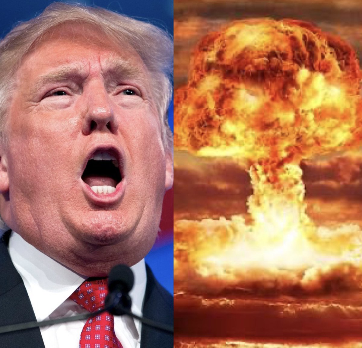 OccupyDemocrats's tweet image. BREAKING: Donald Trump shocks the world by ordering the U.S. military to test nuclear weapons for the first time since 1992.

Dementia Don dreams of mushroom clouds…

“The United States has more Nuclear Weapons than any other country. This was accomplished, including a complete…