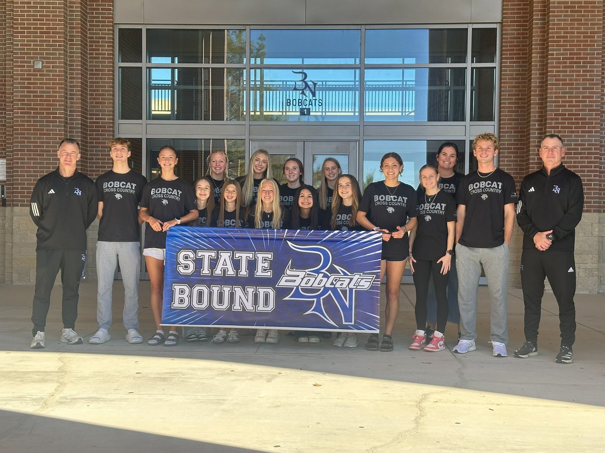 First state walk of the year <a href="/ByronNelsonHigh/">Byron Nelson HS</a> celebrating Cross Country!!! Bobcat Nation is so proud of you!