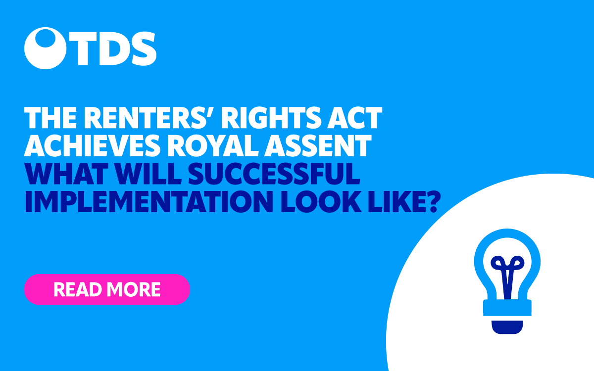 The Renters’ Rights Bill has achieved Royal Assent – a major milestone for tenant security and raising standards in the private rented sector.
 
Research from the TDS Charitable Foundation highlights four key factors for successful implementation.

tdsgroup.uk/post/the-rente…