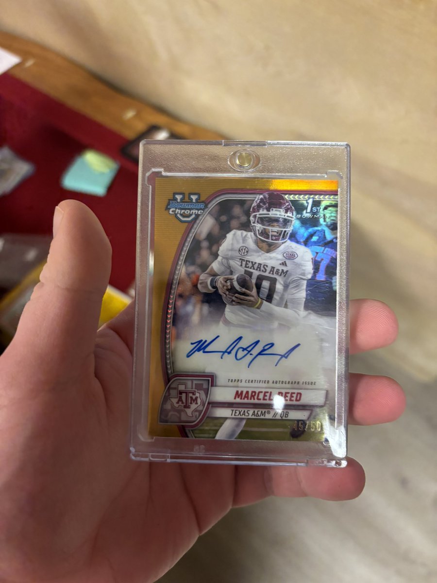 For sale:

Marcel Reed Auto /50

Heisman winner 🔜