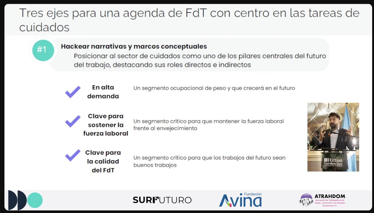 <a href="/ralbrieu/">Ramiro Albrieu</a> <a href="/FundacionAVINA/">fundacionAVINA</a> <a href="/ATRAHDOM/">ATRAHDOM</a> En vivo: "Los trabajos de cuidados van a seguir estando y cada vez más. Hay tres ejes claves para la agenda: hackear la narrativa y los marcos conceptuales con mirada latinoamericana, desarrollar e integrar métricas para evaluar calidad de empleos y proponer acciones conjuntas"