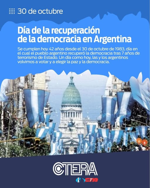 Día de la recuperación de la Democracia en Argentina