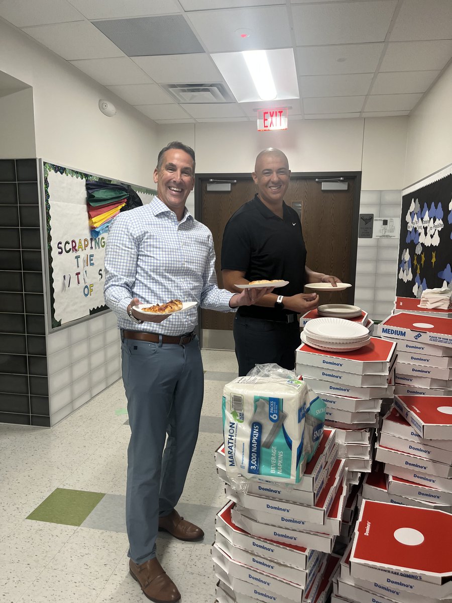 Holland had the BEST Principals for a Day. Not only did we have one, we had two and they bought pizza for the entire school. The smiles and joy that they brought was amazing to see. Thank you again <a href="/BaylorBarbee/">Baylor Barbee</a> and Mr. Todd Burns!! Come back soon
