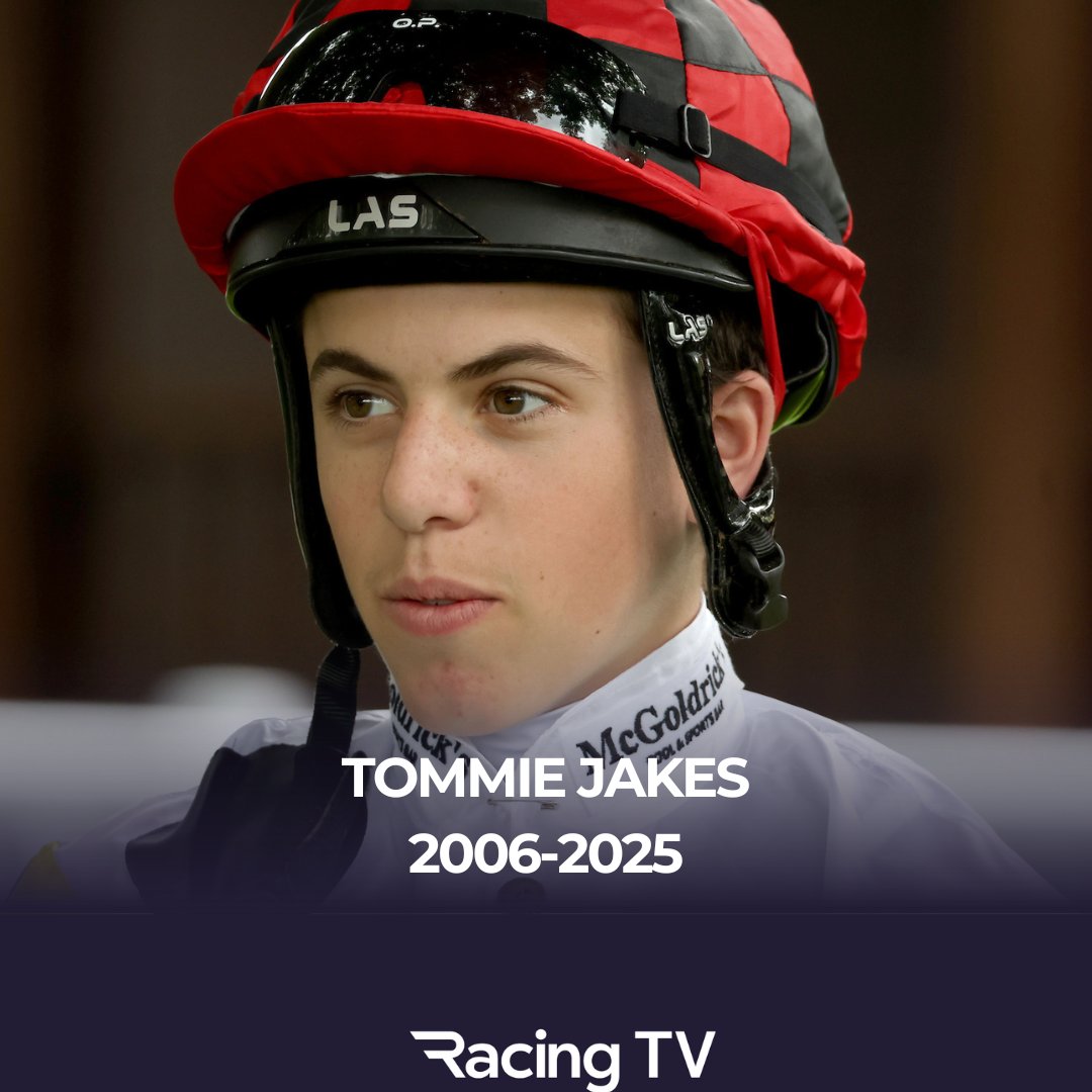 ❤️ We're deeply saddened to learn of the passing of jockey Tommie Jakes, aged 19.

Our thoughts are with his family and friends at this time.
