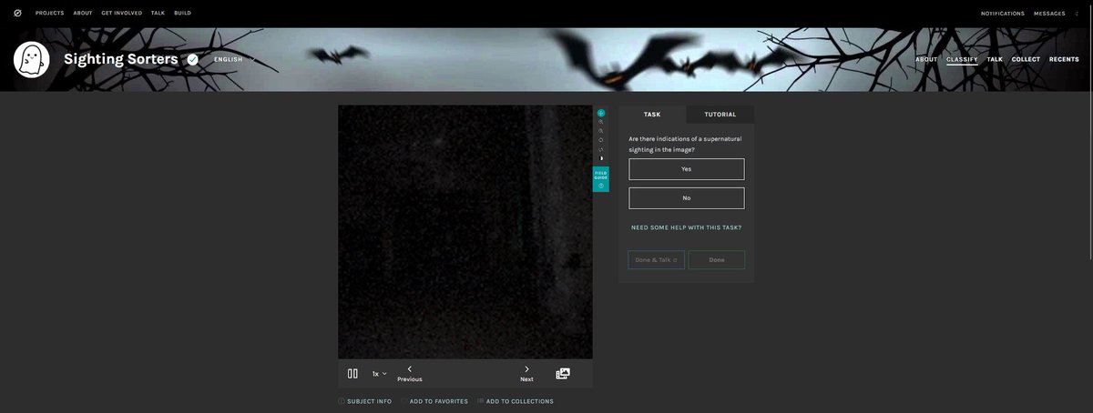 Zooniverse Halloween (citizen superstition)