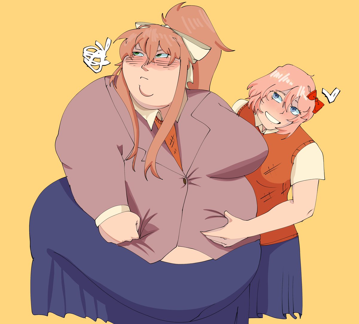 2Shrnk's tweet image. Work i did come time ago for someone and i forgot to post.

It seems she ate the poems. (Get it?)