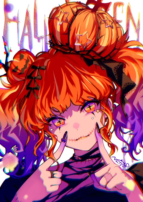 Happy Halloween!! #オリジナル #創作 #ハロウィンイラスト2025