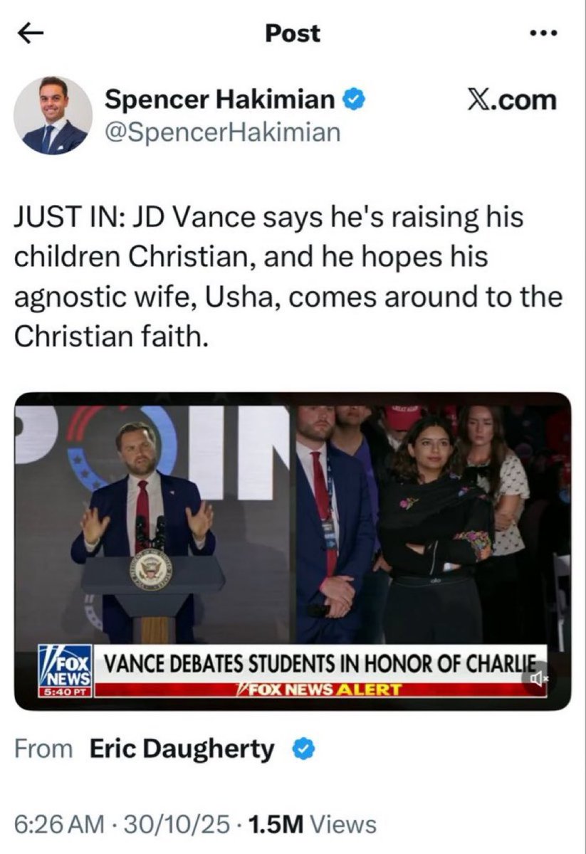 moronhumor's tweet image. Did anyone in India care that Antonio Maino converted as a Hindu after she married to Rajiv Gandhi ? 

Does anyone in Bihar cares that Tejaswi Yadav’s wife Rachel converted as a Hindu ? 

Yet we Indians especially Hindus are hailed as intolerant and not so secular by the West.