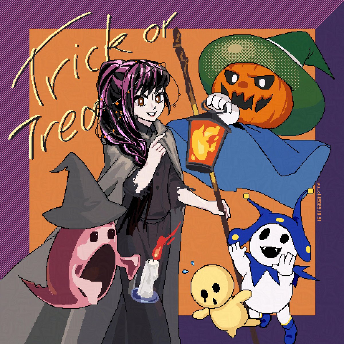 🎃🎃🎃英理子的頭髮也很適合氣氛所以畫了
話雖如此其實是上個月畫好的一直到現在才發布。