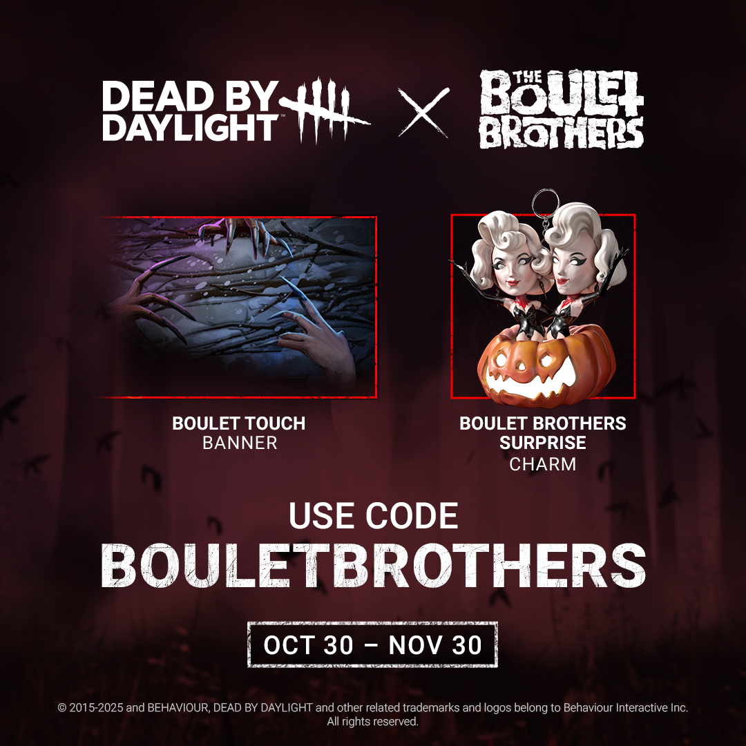 It's been 1 year since The Boulet Brothers appeared within the Fog and brought Drag to The Entity's Realm! 🖤 

To celebrate, we've got a fabulous Charm and Banner to spice up your corner of the realm! From now until November 30th, use code: BOULETBROTHERS to get the set!