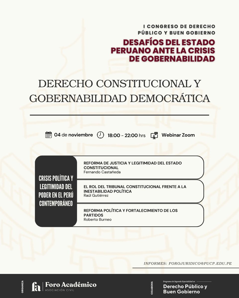 Gracias, Foro Académico.
Todos están cordialmente invitados: lnkd.in/edUZ6GdN