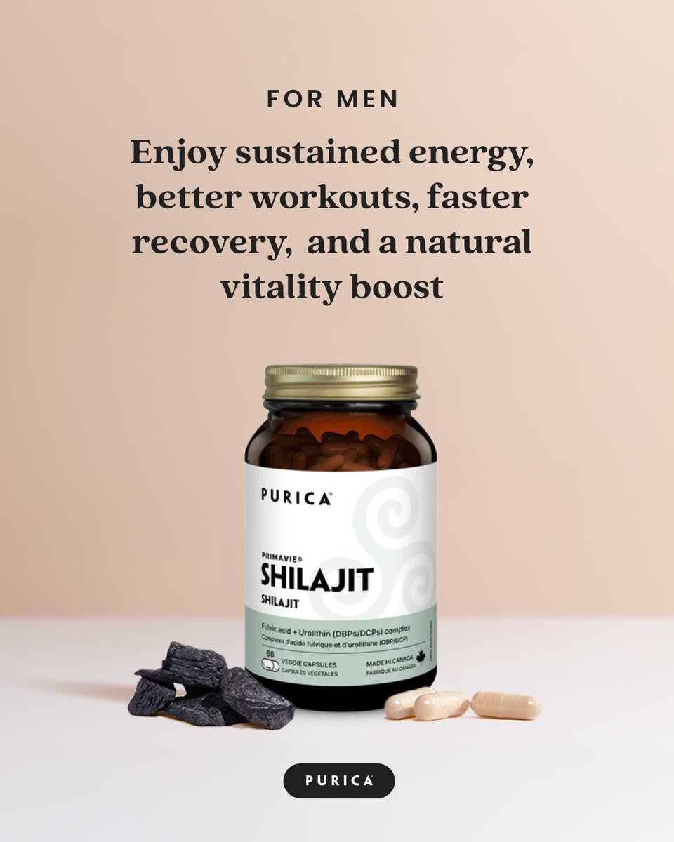 3,000+ years of Himalayan wisdom meets modern science. Shilajit supports energy, strength, testosterone, and cellular health. You can find it on our website purica.com/products/shila….
