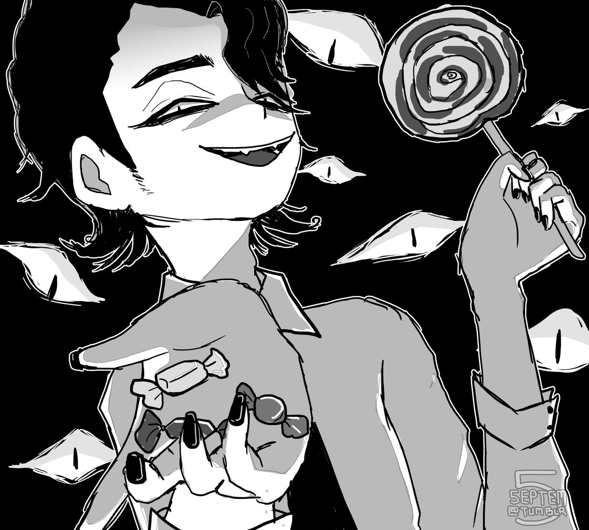 nullaofthevoid's tweet image. BAD END: Don&apos;t take candy from strangers. #toeatagod