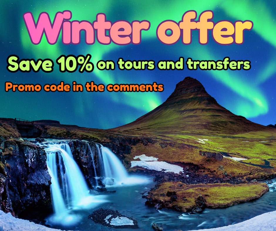 IceHighlights's tweet image. Save 10% on tours and transfers booked by Dec 31.

Book your tours at: iceland-highlights.com

Promo code: WINTER2025

Valid for travel through Mar 31, 2026.

#Iceland #icelandhighlights