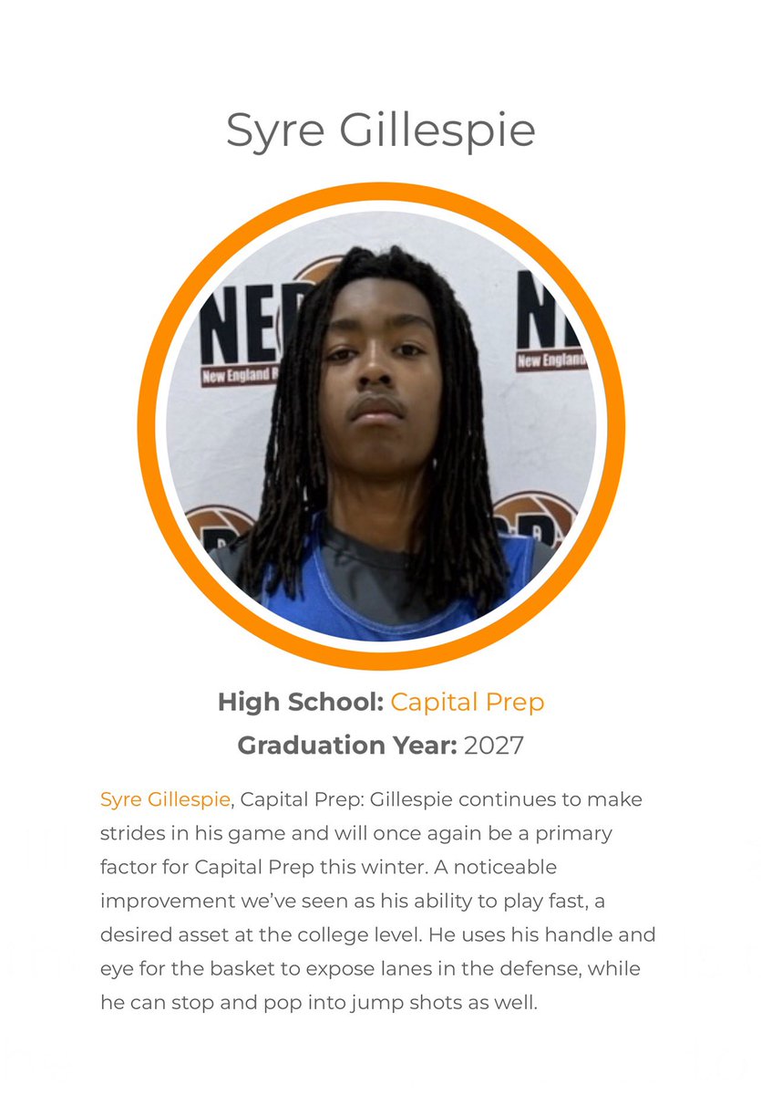 Keep working! <a href="/SyreGillespie1/">Syre Gillespie</a> 

newenglandrecruitingreport.com/in-the-news/ct…

#wearecapitalprep
#cprepbball
#homeofthetrailblazers
