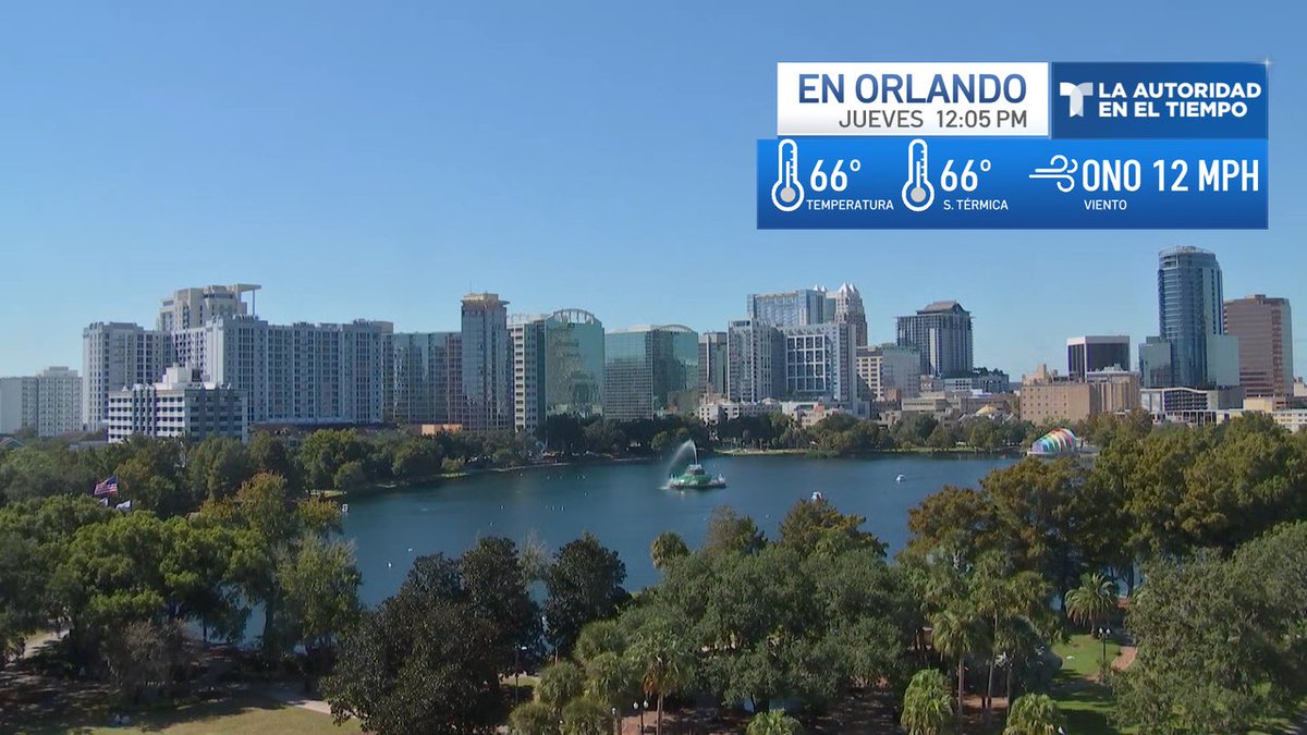 Hemos tenido una mañana espectacular en el centro de Florida. El frente frío no tan solo ha provocado el descenso en temperaturas, sino que también ha provocado que tengamos un cielo despejado, debido a la masa de aire seca.