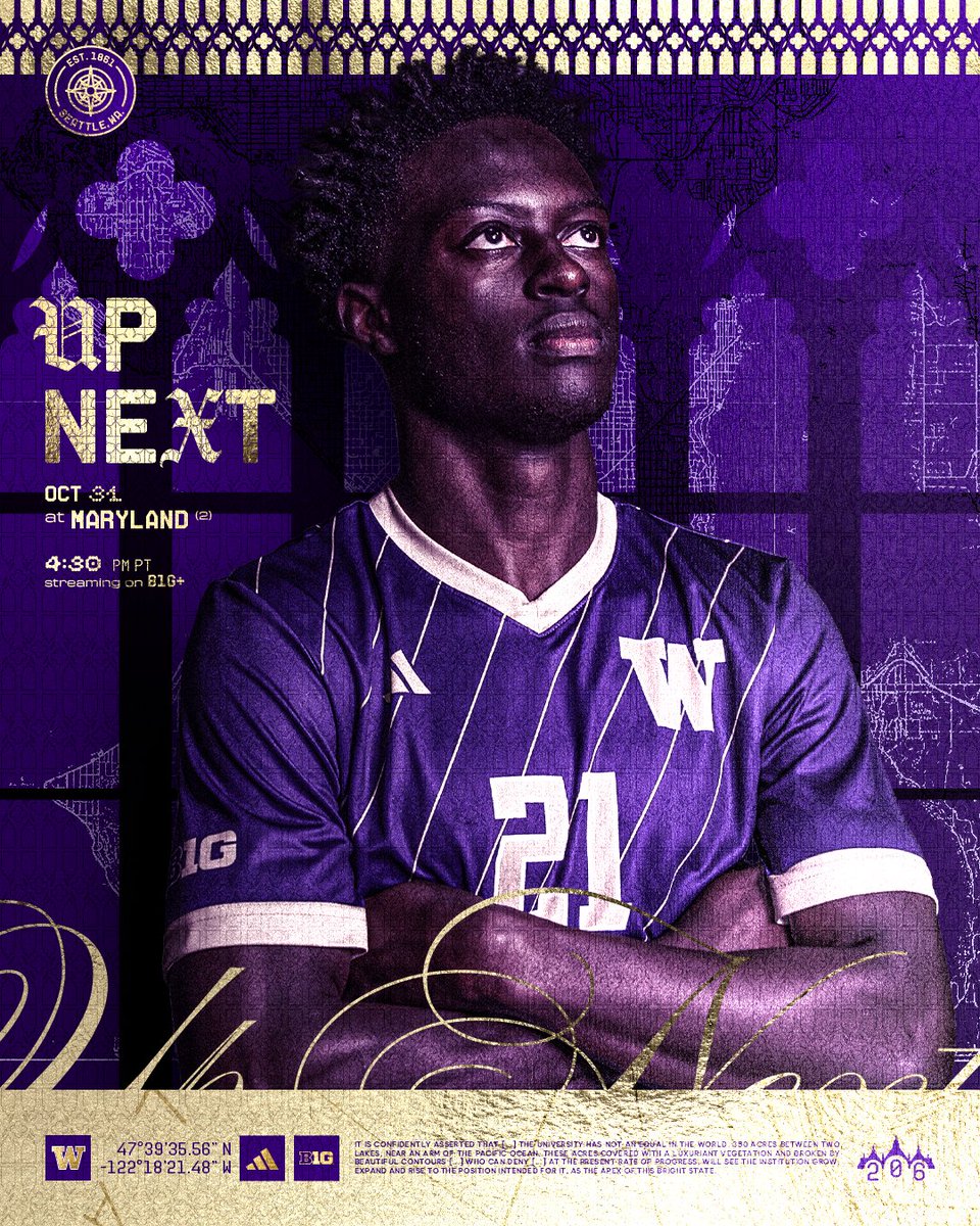 Everything to play for ‼️

No. 14 Washington and No. 2 Maryland square off on Friday night.