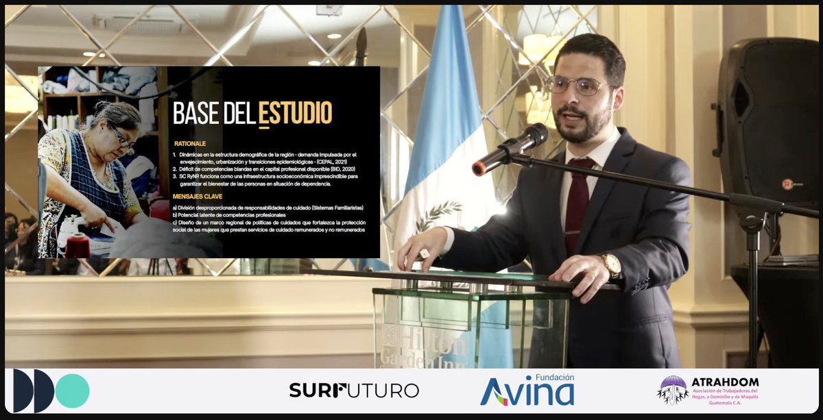 <a href="/ralbrieu/">Ramiro Albrieu</a> <a href="/FundacionAVINA/">fundacionAVINA</a> <a href="/ATRAHDOM/">ATRAHDOM</a> En vivo: presentación del estudio: “Estado de situación del sector de cuidados en Guatemala, El Salvador y Honduras” de <a href="/ATRAHDOM/">ATRAHDOM</a> con el apoyo de <a href="/surfuturo_/">Sur futuro</a> 

📄 Documento completo: sur-futuro.org/cuidados-guate…