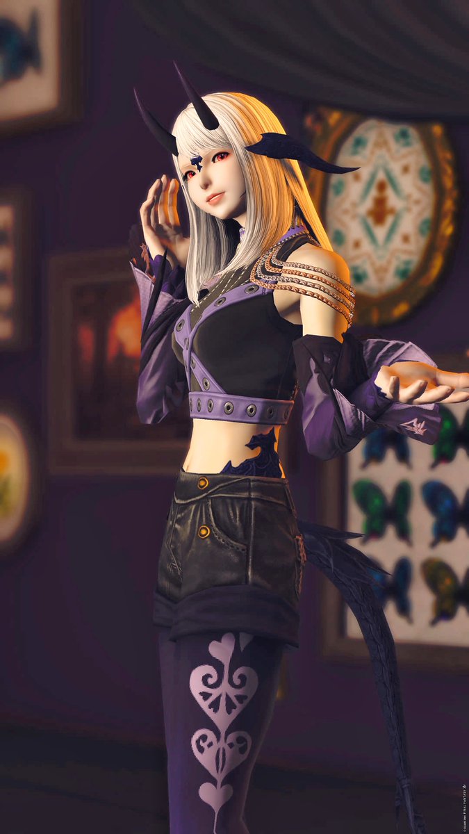 ハピハロ〜😈
#おはウラ #後角愛好会 #FF14