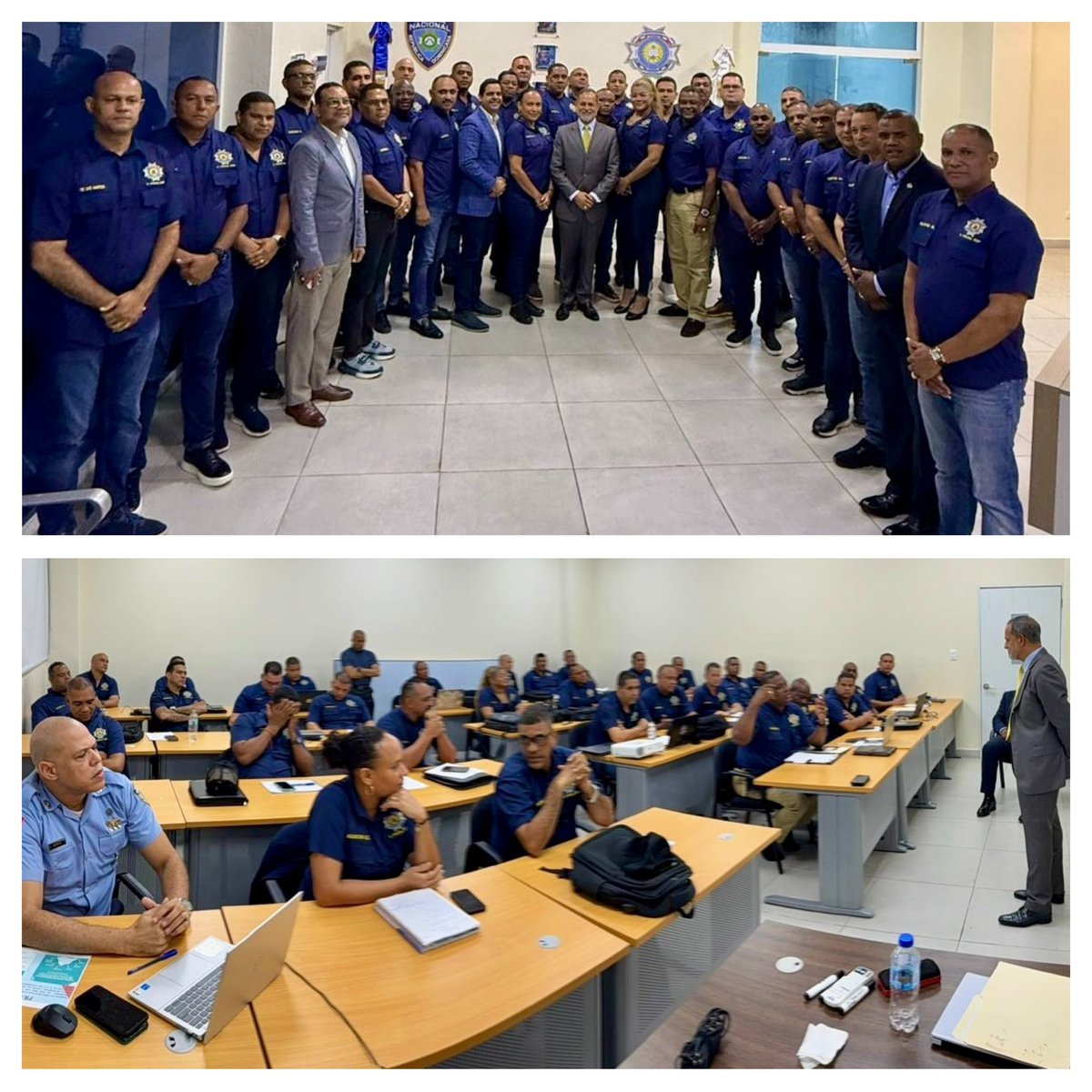 Ser policía 👮‍♂️ es una vocación de servicio. Desde el ingreso y, aun en retiro, seguimos atentos a nuestra amada institución.

Ayer sostuvimos un conversatorio con los estudiantes de la 5ta promoción de la especialidad en gerencia policial sobre “Liderazgo, Gerencia Policial y